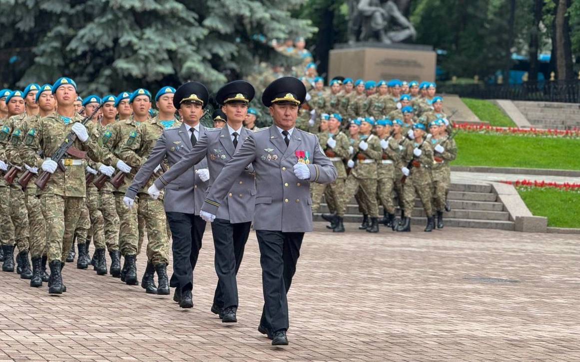 Мемлекеттік күзет қызметінде көктемде шақырылған сарбаздар ант қабылдады