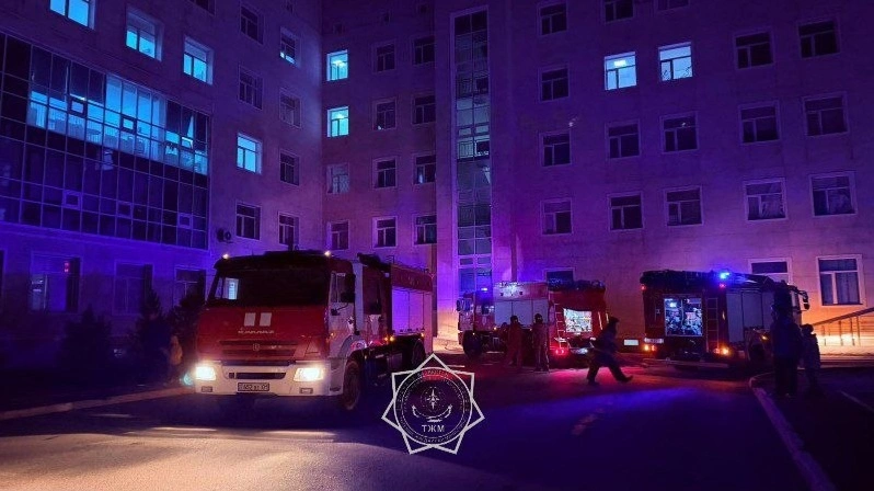 Пожар произошел в детской больнице в Астане