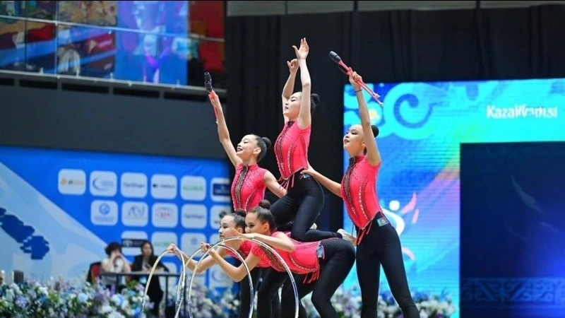 Kazakhstan wins silver at Asian Rhythmic Gymnastics Championships