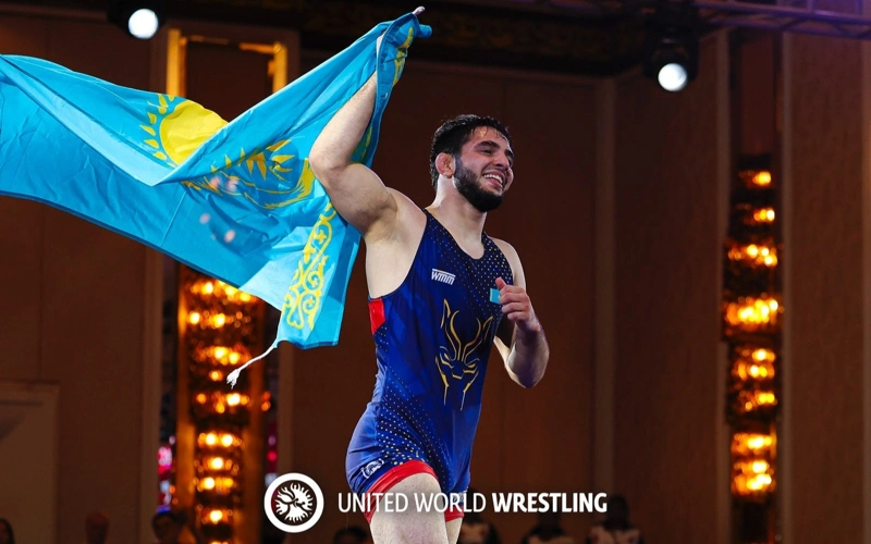 Kazakhstan hauls another gold at Asian U20 Wrestling Championships