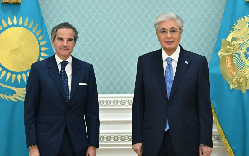 Kassym-Jomart Tokayev meets with visiting IAEA Director General Rafael Grossi