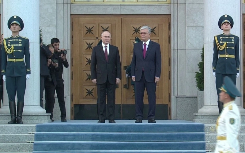 Putin arrives in Astana for state visit