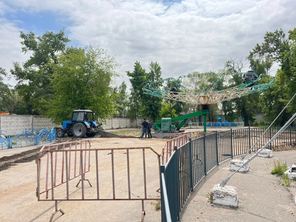 Площадь известного Горсада сократили из-за строительства аквапарка в Павлодаре