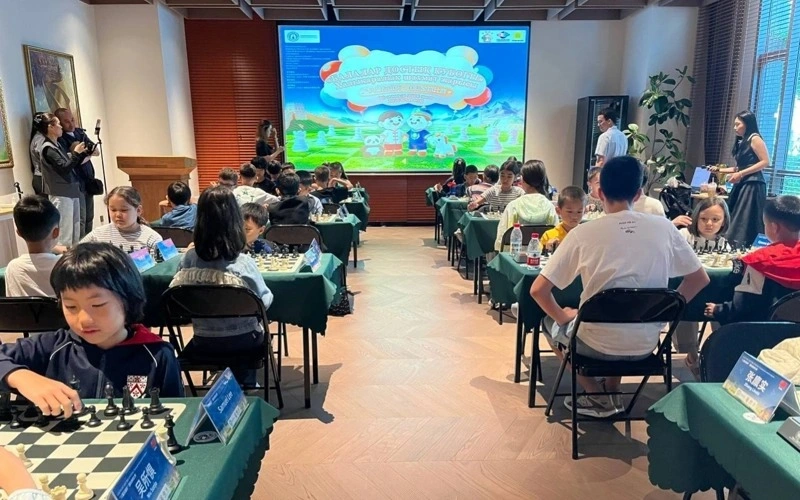 Kazakh children join Chess Friendship Cup in Beijing