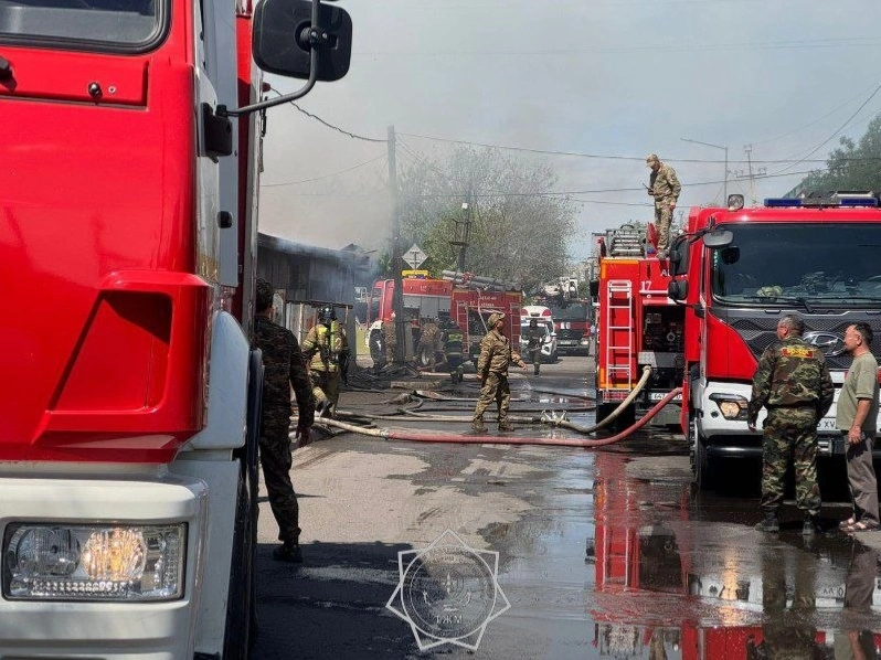 Пожар в районе Байконур: возгорание локализовано, пострадавших нет