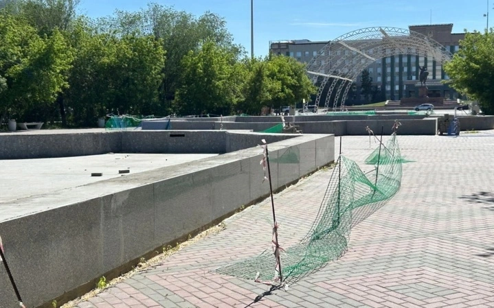 Ремонт фонтанов затянулся на годы в городе Актобе