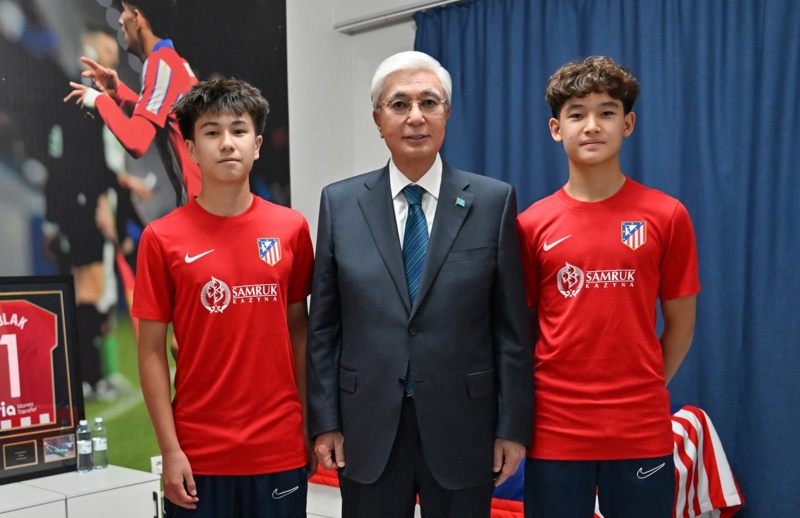 President Tokayev visits football academy Atletico de Madrid Kazakhstan