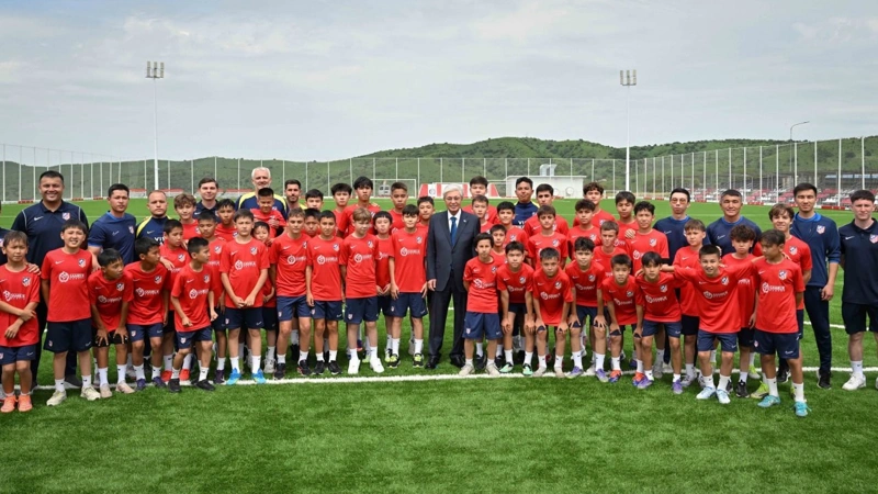 President Tokayev visits football academy Atletico de Madrid Kazakhstan