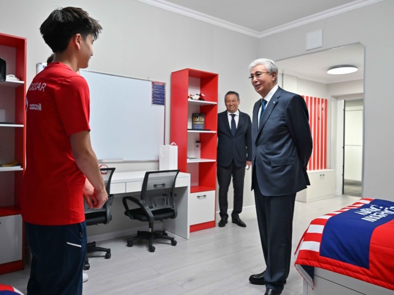 President Tokayev visits football academy Atletico de Madrid Kazakhstan