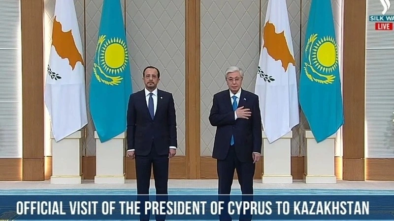 President of Cyprus arrives in Kazakhstan