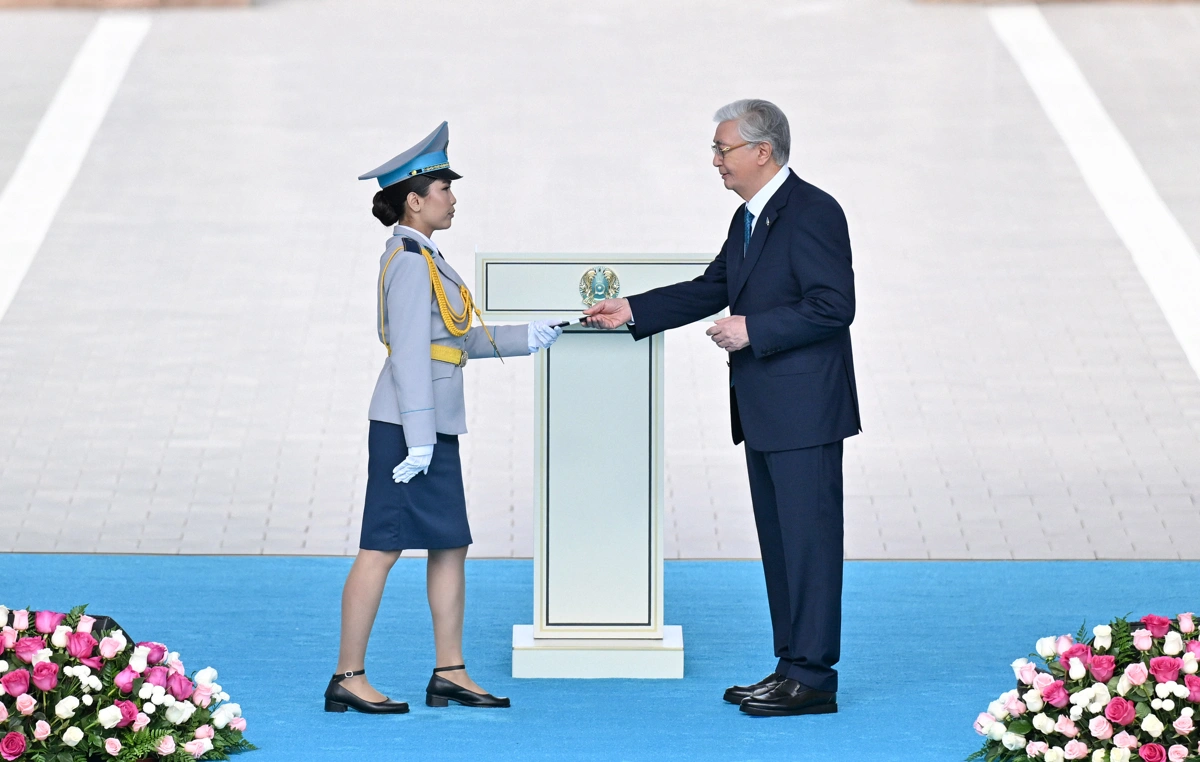 Президент Қасым-Жомарт Тоқаевтың Мемлекеттік Ту көтеру рәсімінде сөйлеген сөзі