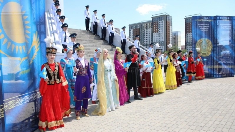 20-meter State Flag unveiled in Karaganda