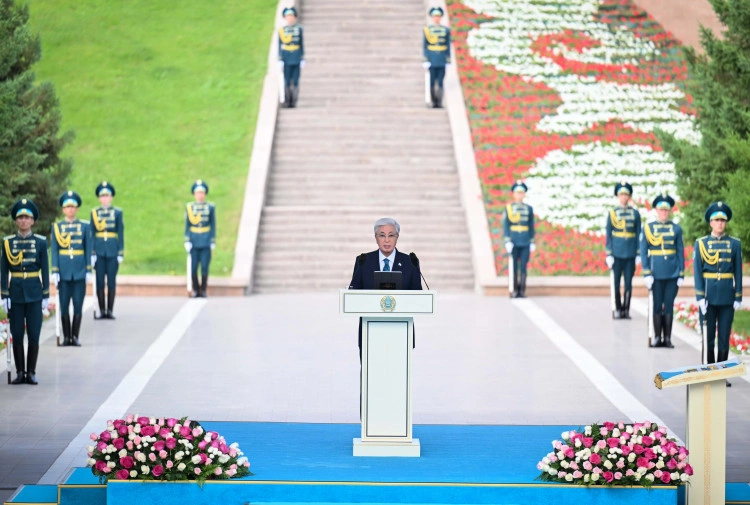 Президент Қасым-Жомарт Тоқаевтың Мемлекеттік Ту көтеру рәсімінде сөйлеген сөзі
