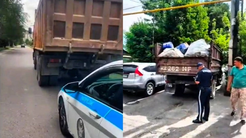 Алматыда жүк көліктеріне бақылау күшейтілді