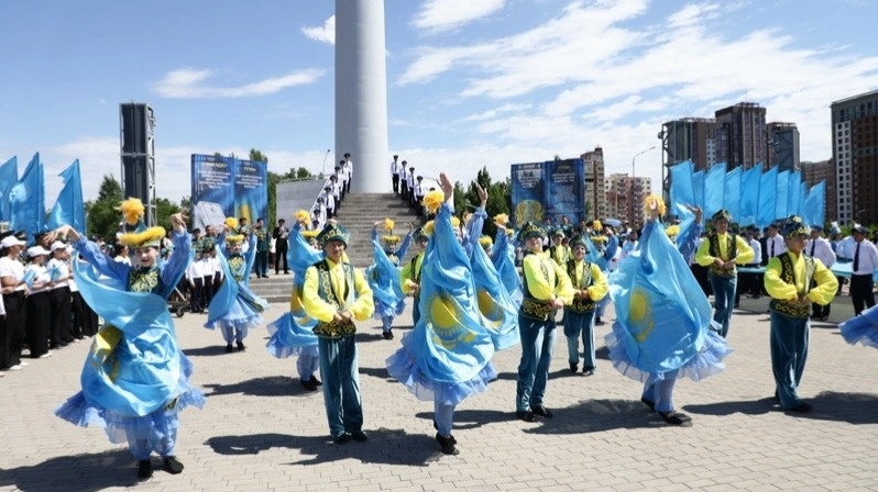 20-meter State Flag unveiled in Karaganda
