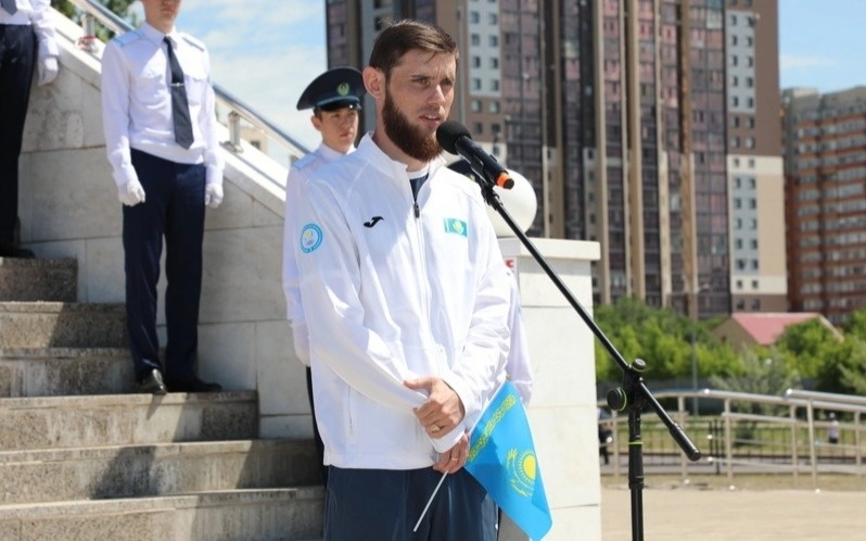 20-meter State Flag unveiled in Karaganda