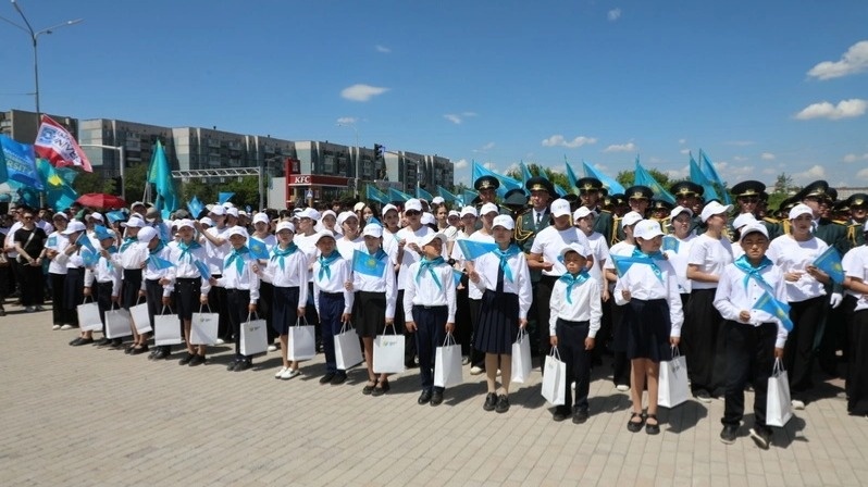 20-meter State Flag unveiled in Karaganda