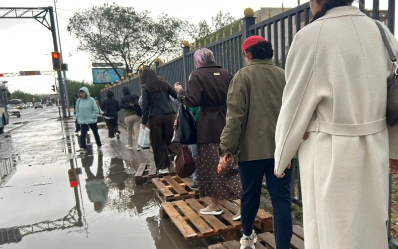 Heavy rain in Aktobe nears annual precipitation