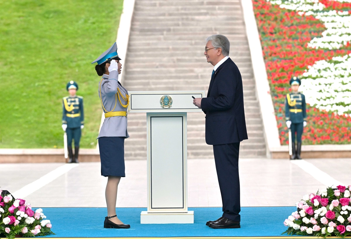 Президент Қасым-Жомарт Тоқаевтың Мемлекеттік Ту көтеру рәсімінде сөйлеген сөзі