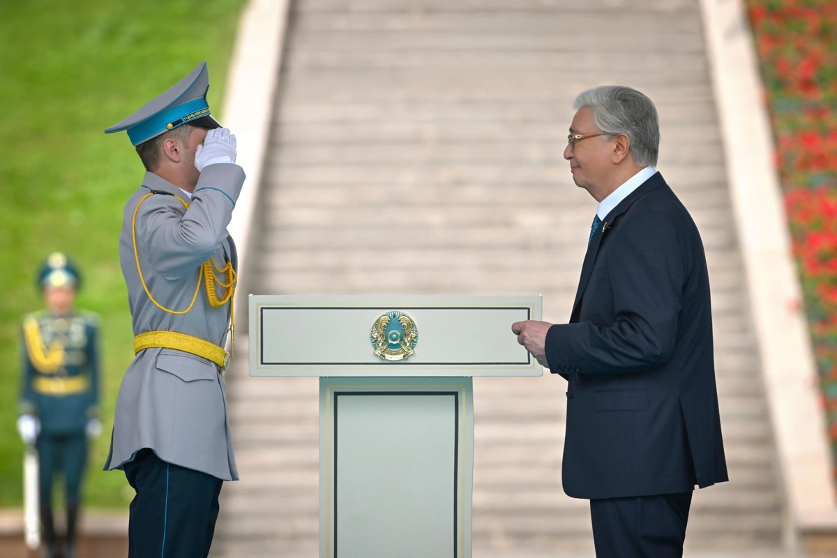 Президент Қасым-Жомарт Тоқаевтың Мемлекеттік Ту көтеру рәсімінде сөйлеген сөзі