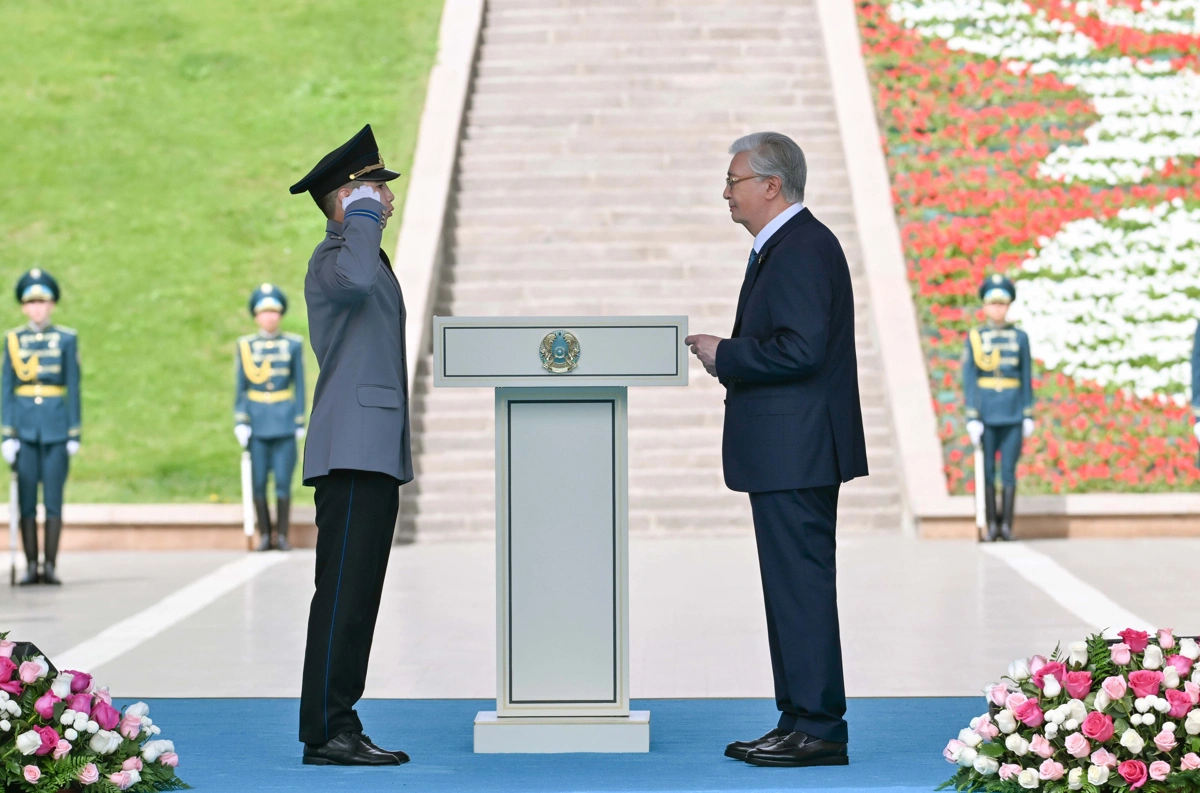 Президент Қасым-Жомарт Тоқаевтың Мемлекеттік Ту көтеру рәсімінде сөйлеген сөзі