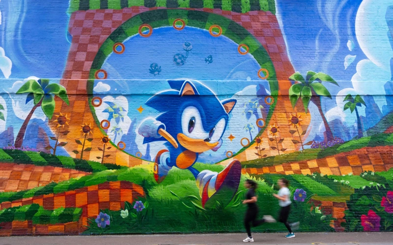 Sonic speeds into 35th anniversary with live concert tour and street art celebration