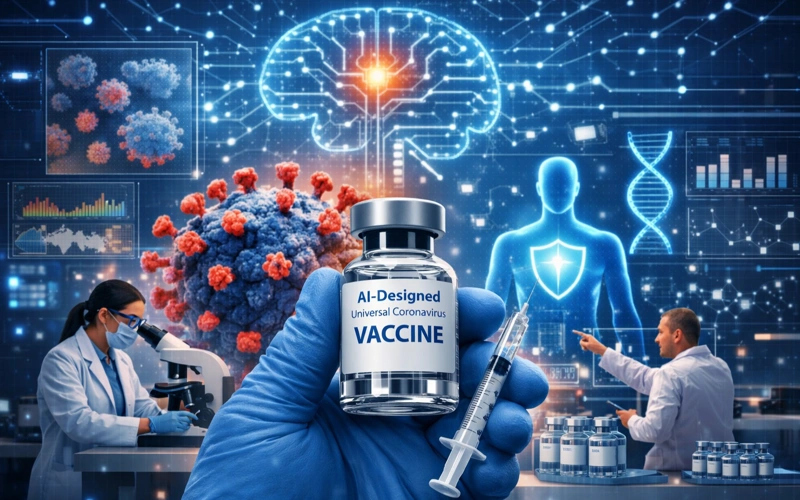 Scientists test AI-designed universal coronavirus vaccine
