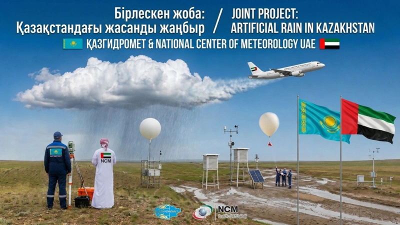 Қазақстанда жауын-шашын мөлшерін көбейту технологиясы сынақтан өтіп жатыр
