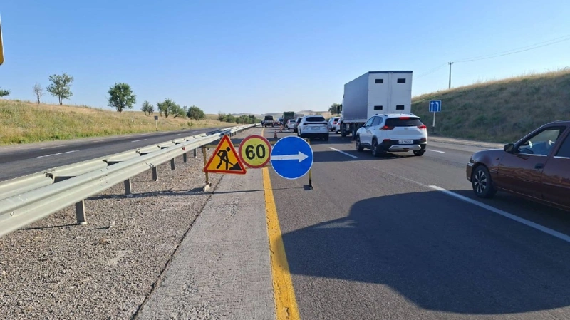 Shymkent–Saryaǵash trassasynda qozǵalysqa áser etpeıtin jedel jóndeý bastaldy