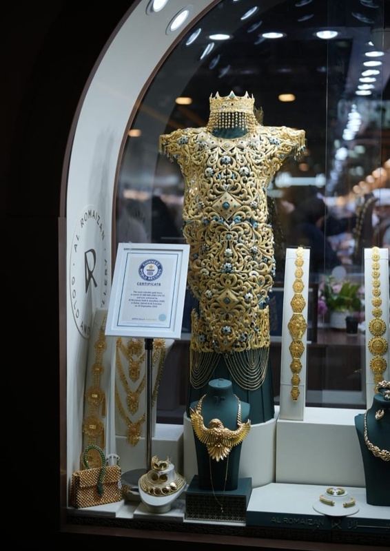 10kg of pure gold: UAE showcases world’s most expensive dress Gold, UAE, world’s most expensive dress