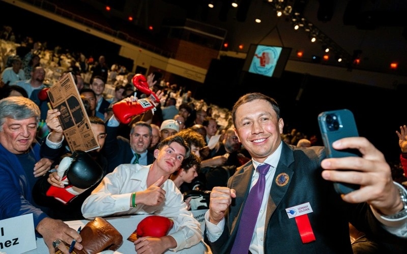Historic moment: Gennady Golovkin inducted into International Boxing Hall of Fame