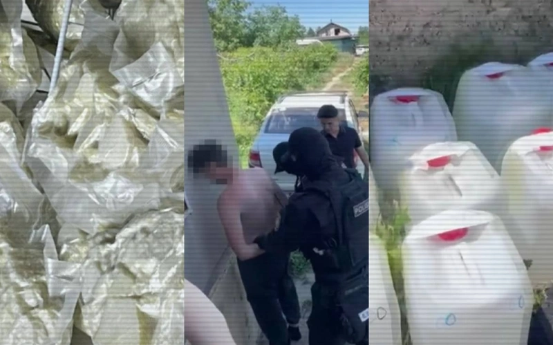 Алматы облысында жасырын есірткі зертханасы жойылып, 125 мың доза тәркіленді