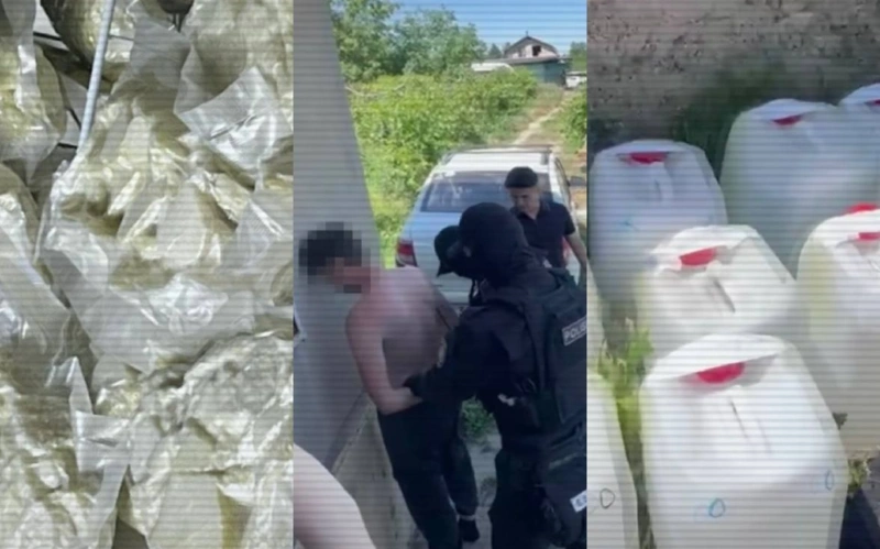 Гигантский наркоцентр обнаружен в Алматинской области