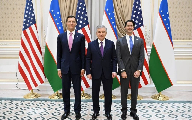 Uzbek President holds U.S. investment talks