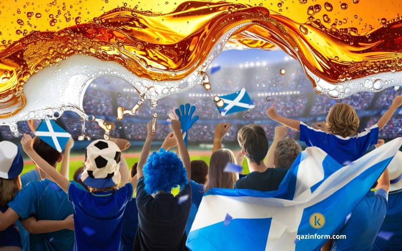 Scottish fans, beer, FIFA