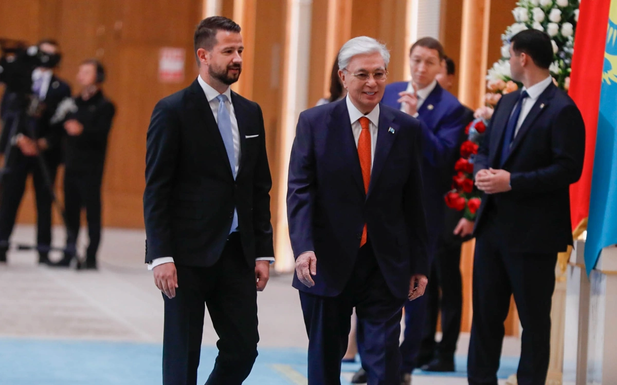 Қасым-Жомарт Тоқаев Тәуелсіздік сарайында Черногория Президентін қарсы алды