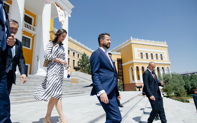 President of Montenegro meets with MNU students President of Montenegro meets with MNU students