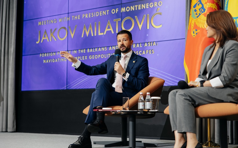 President of Montenegro meets with MNU students President of Montenegro meets with MNU students
