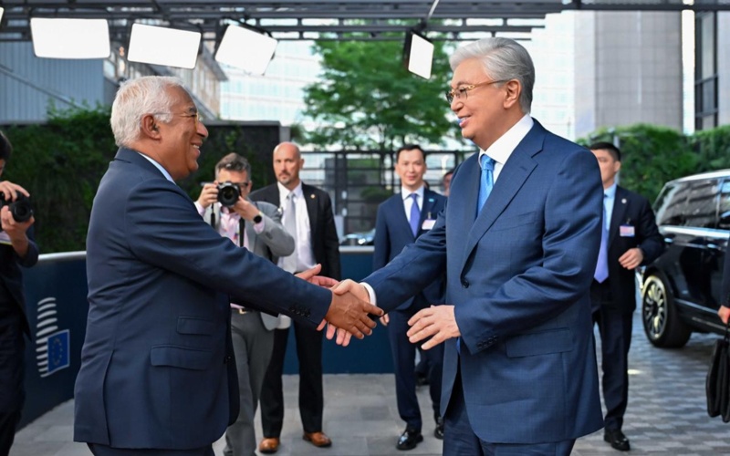President Tokayev holds meeting with European Council President António Costa President Tokayev holds meeting with European Council President António Costa