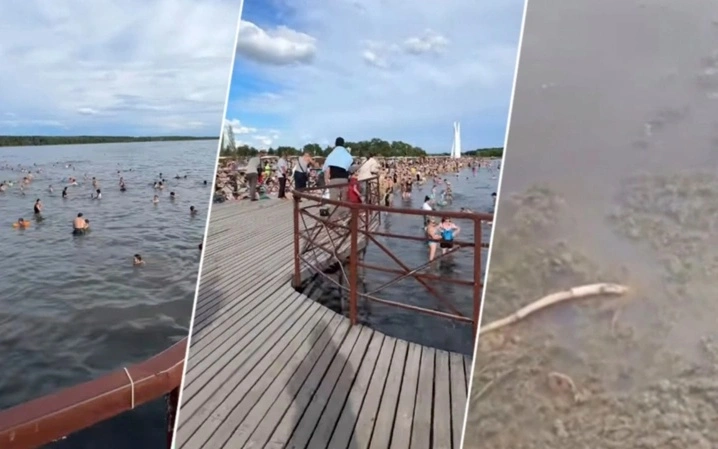 Мутная вода, запах болота и толпы отдыхающих: единственный пляж Петропавловска вызывает недовольство жителей