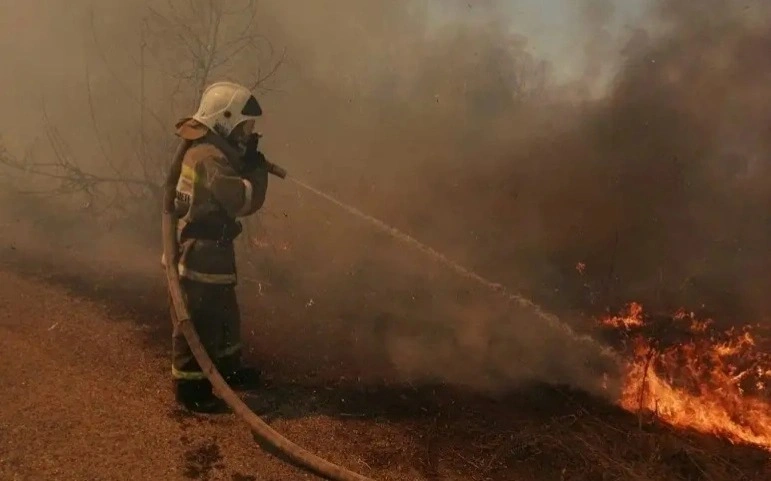 Extreme fire danger in effect in East Kazakhstan