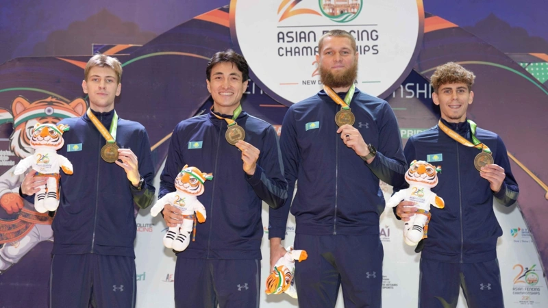 Kazakhstan captures gold at Asian Fencing Championships