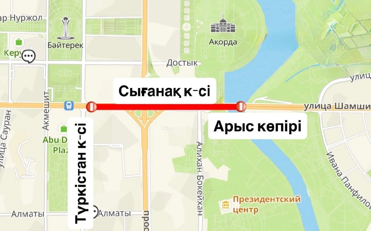 Астанадағы көшелердің бірінде жол төсеу жұмыстары жүргізіледі