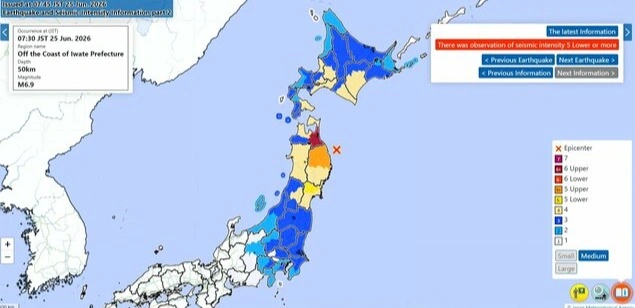 Strong M7.2 earthquake hits Japan’s northeast; 4 hurt, no tsunami warning issued