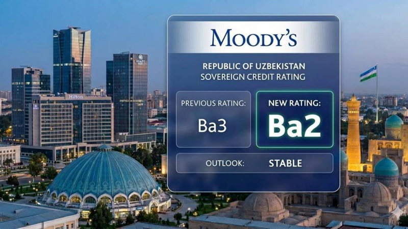Moody’s upgrades Uzbekistan’s sovereign rating, outlook stable