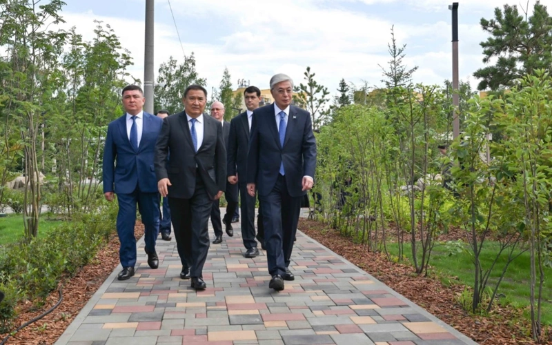 Президент Щучинск қаласындағы бірқатар нысанды аралап көрді