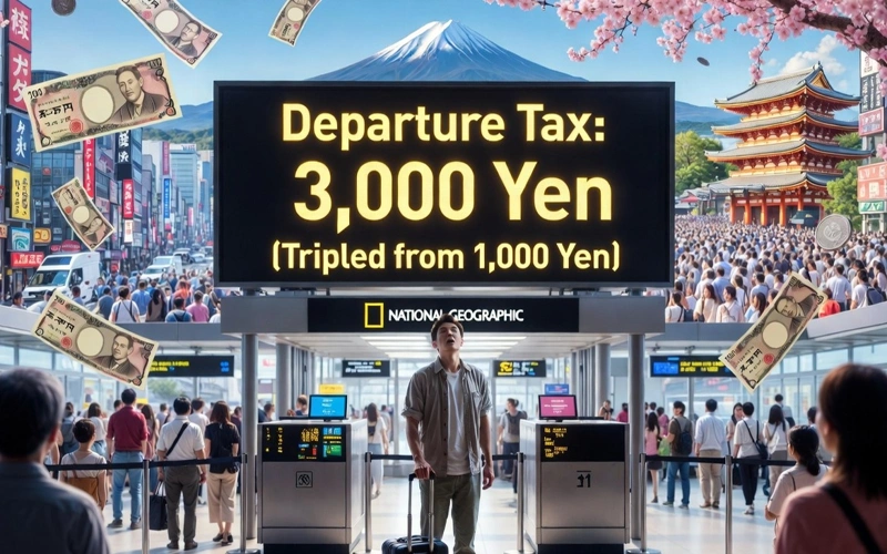 Japan, departure tax