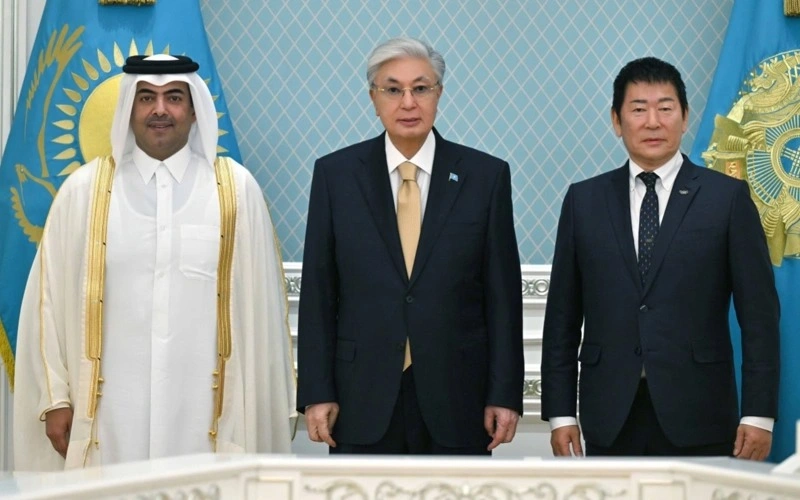 Kazakh President honors heads of international gymnastics organizations