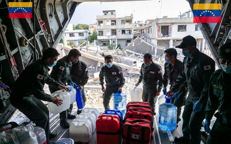 Japan, Venezuela, relief, earthquake
