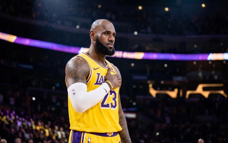NBA superstar LeBron James 